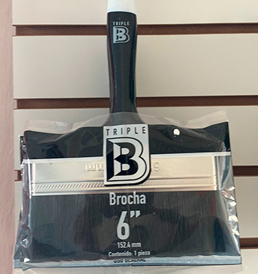 brocha marca Triple B de 6 pulgadas